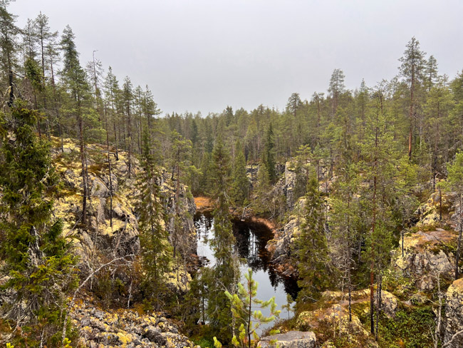 Hiidenportin kansallispuiston rotko