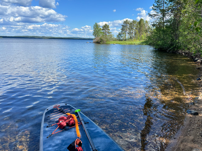 Sup-lauta Lohisaaren rannassa