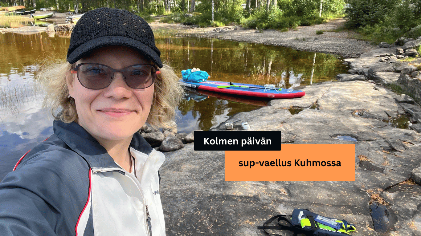 Kolmen päivän sup-vaellus Kuhmossa