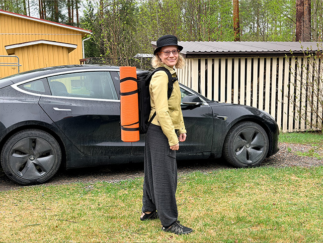 Tilavaan reppuun mahtuu kaikki tarpeellinen