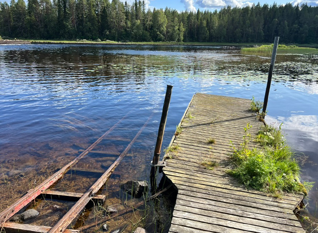 Lentuankosken vetotaipaleen laituri